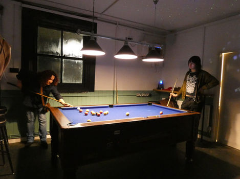 People plying pool at Dorothy's Community Hub
