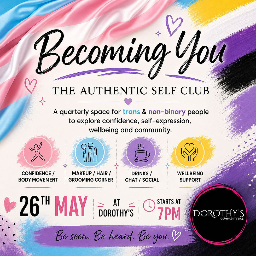 Becoming You: The Authentic Self Club - Tuesday 26 May