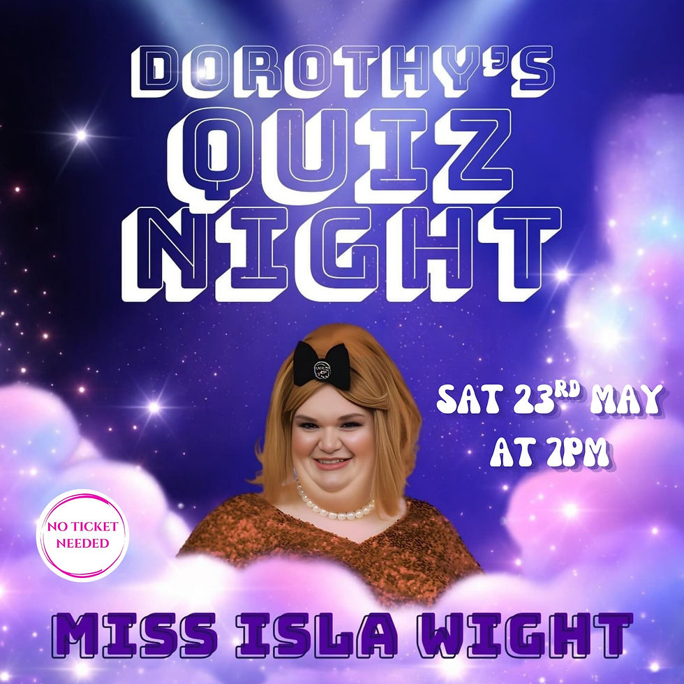 Drag Quiz with Isla Wight - Saturday 23 May