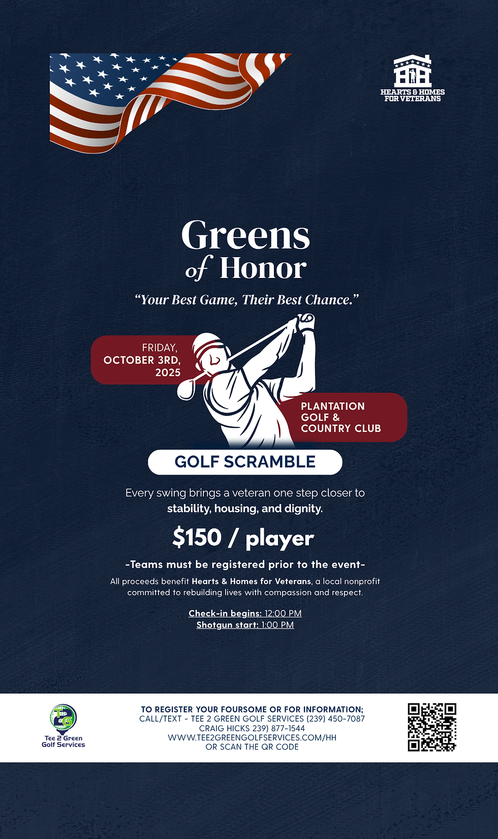 Greens of Honor – Golf Scramble