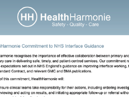 HealthHarmonie Commitment to NHS Interface Guidance
