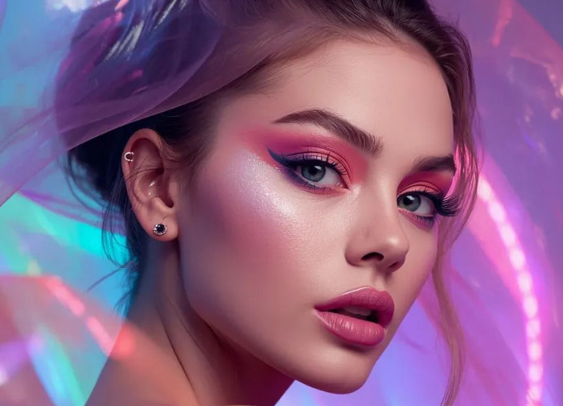 Femme maquillage permanent