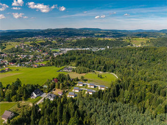 Widok osiedla z góry