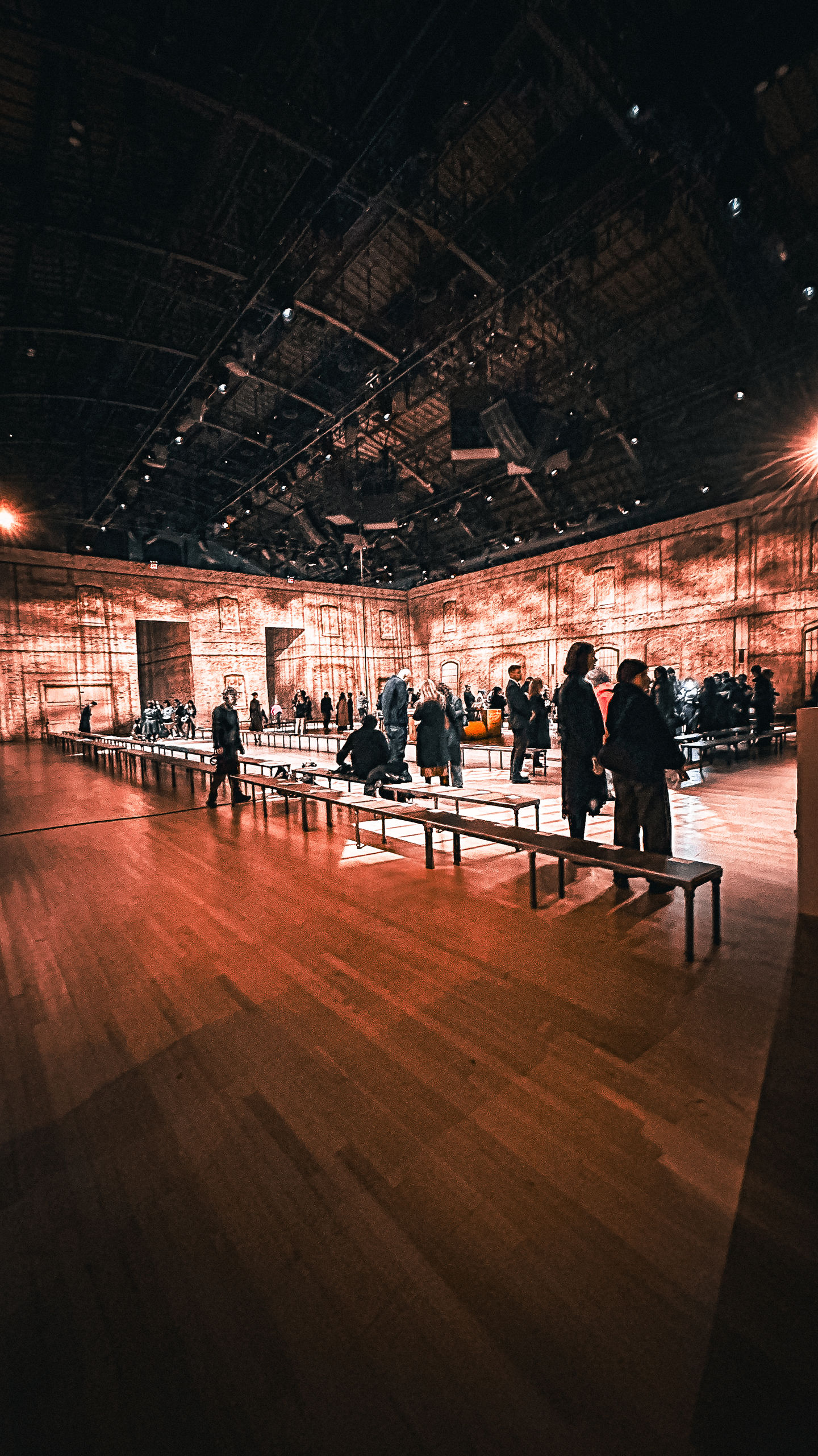 BigCrewNY team setting up guest lounge for COACH Spring 2025 NYFW event, under KCD Worldwide production.