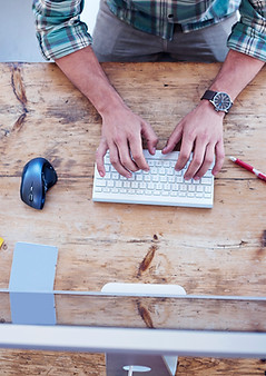Man Working at a Desk