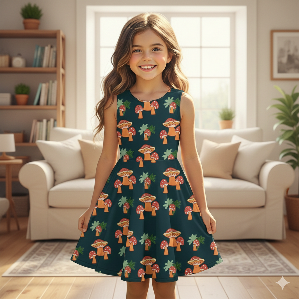 Uma menina de vestido