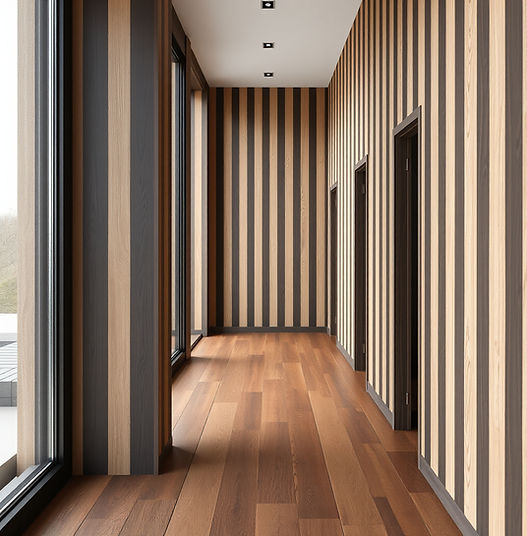 Strip long and skinny design with wood flooring wide frame length.jpg