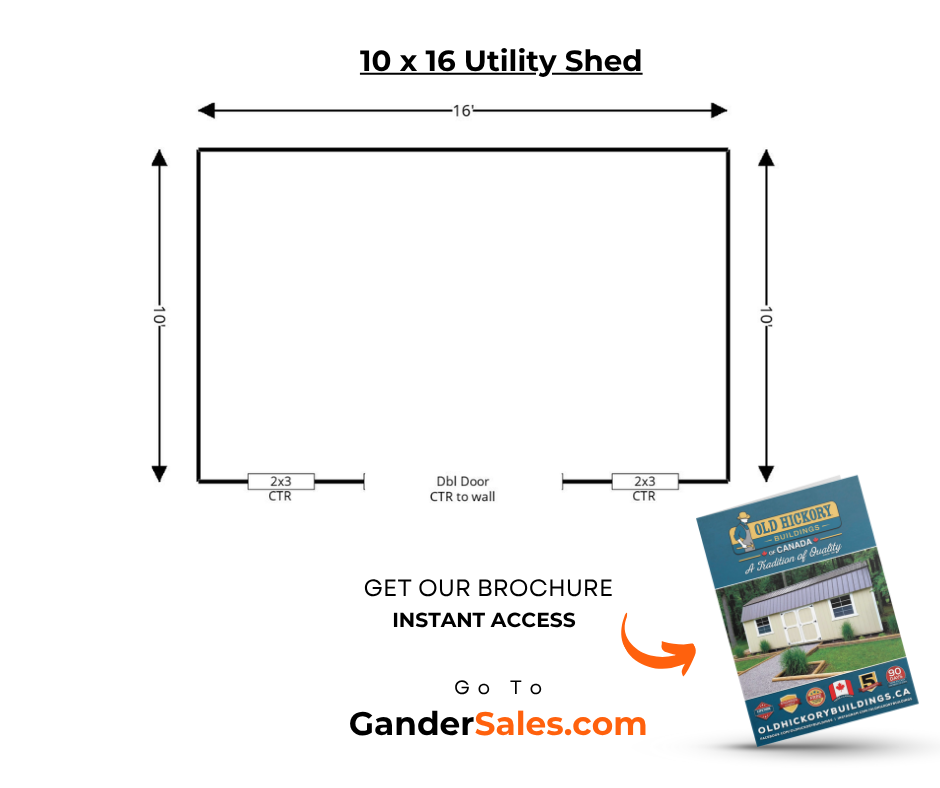 Thumbnail: Prebuilt Side Utility Shed 10 x 16  $8,385