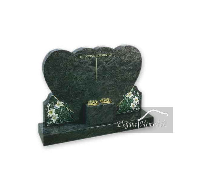 The Warwick Granite Headstone Tropical Green | Elegant Memorials - Tropical Coastal Headstones