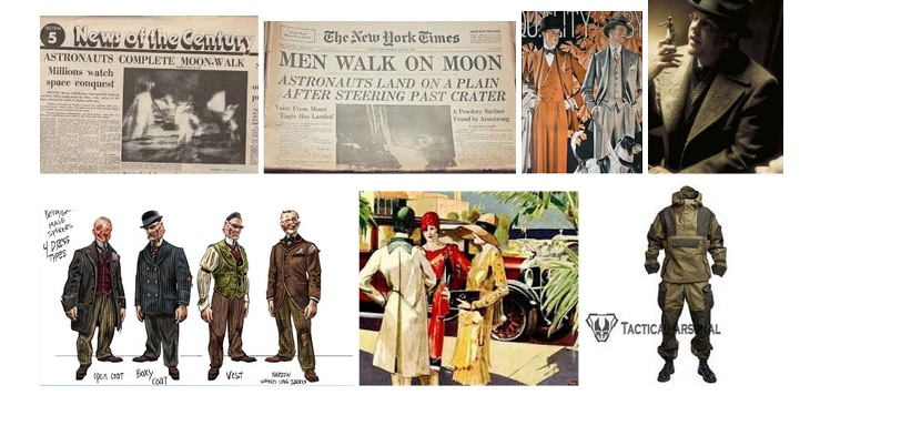 picture of prop and character concepts from orignal pitch doc