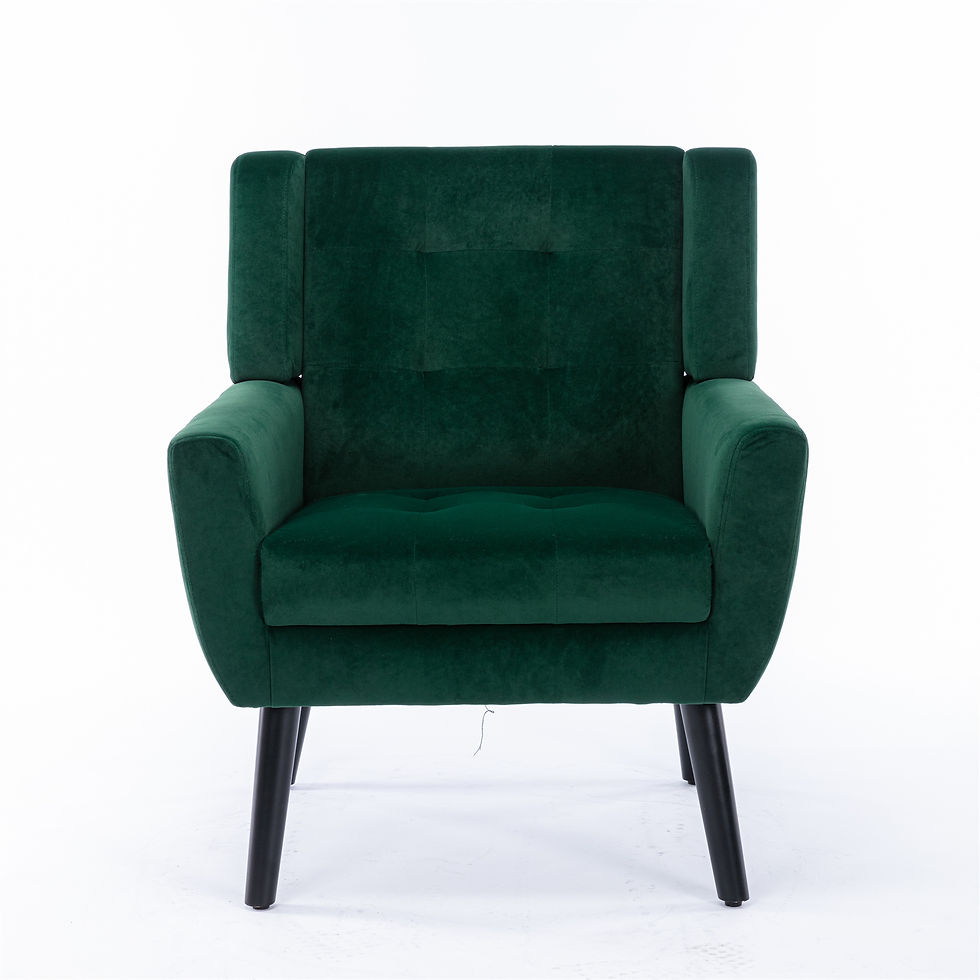 Thumbnail: Modern Soft Velvet Material Ergonomics Accent Chair Living Room Chair Bedroom Ch