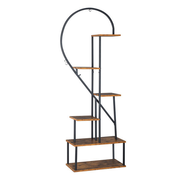 Thumbnail: Artisasset 2pcs 6 Layers Half Heart Iron Wood Suitable For Garden