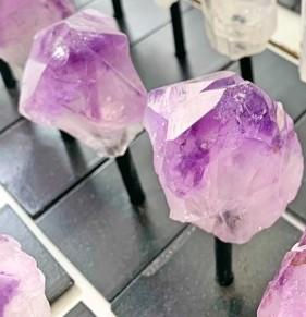 Thumbnail: Natural Crystal Point on Metal Stand