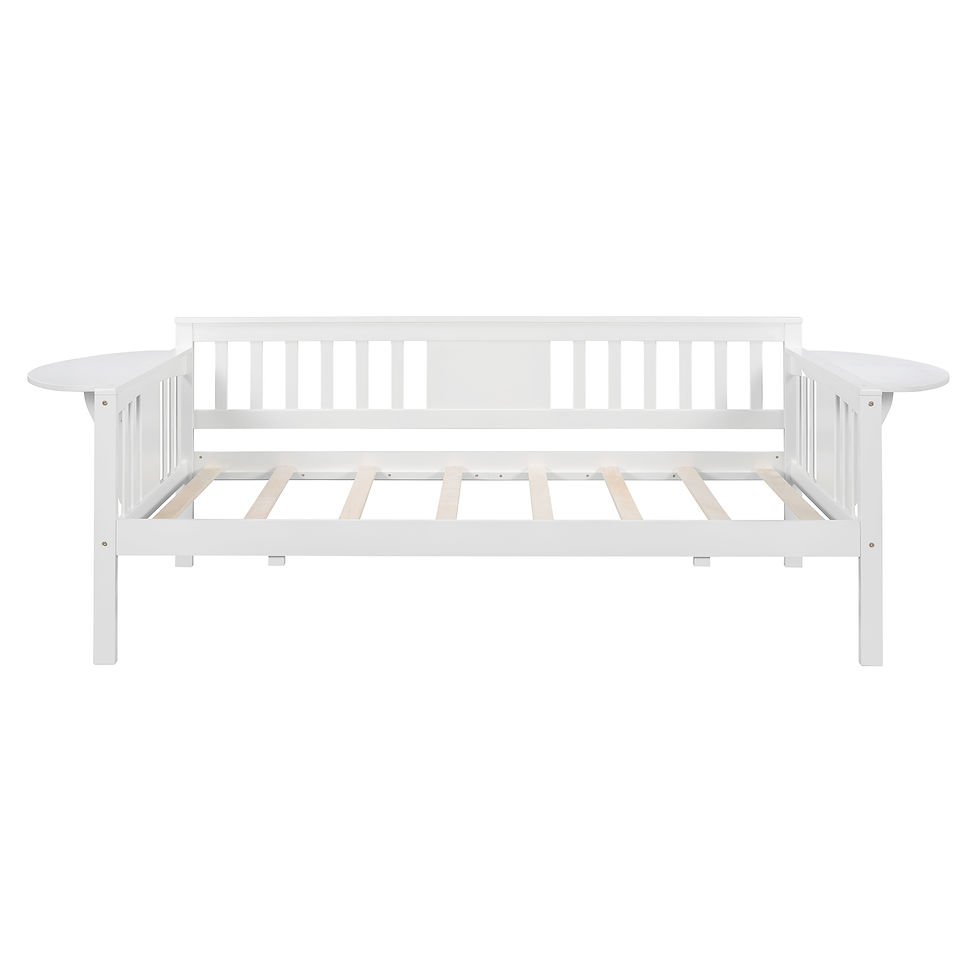 Thumbnail: Spring Drop1- Twin size Daybed; Wood Slat Support; White