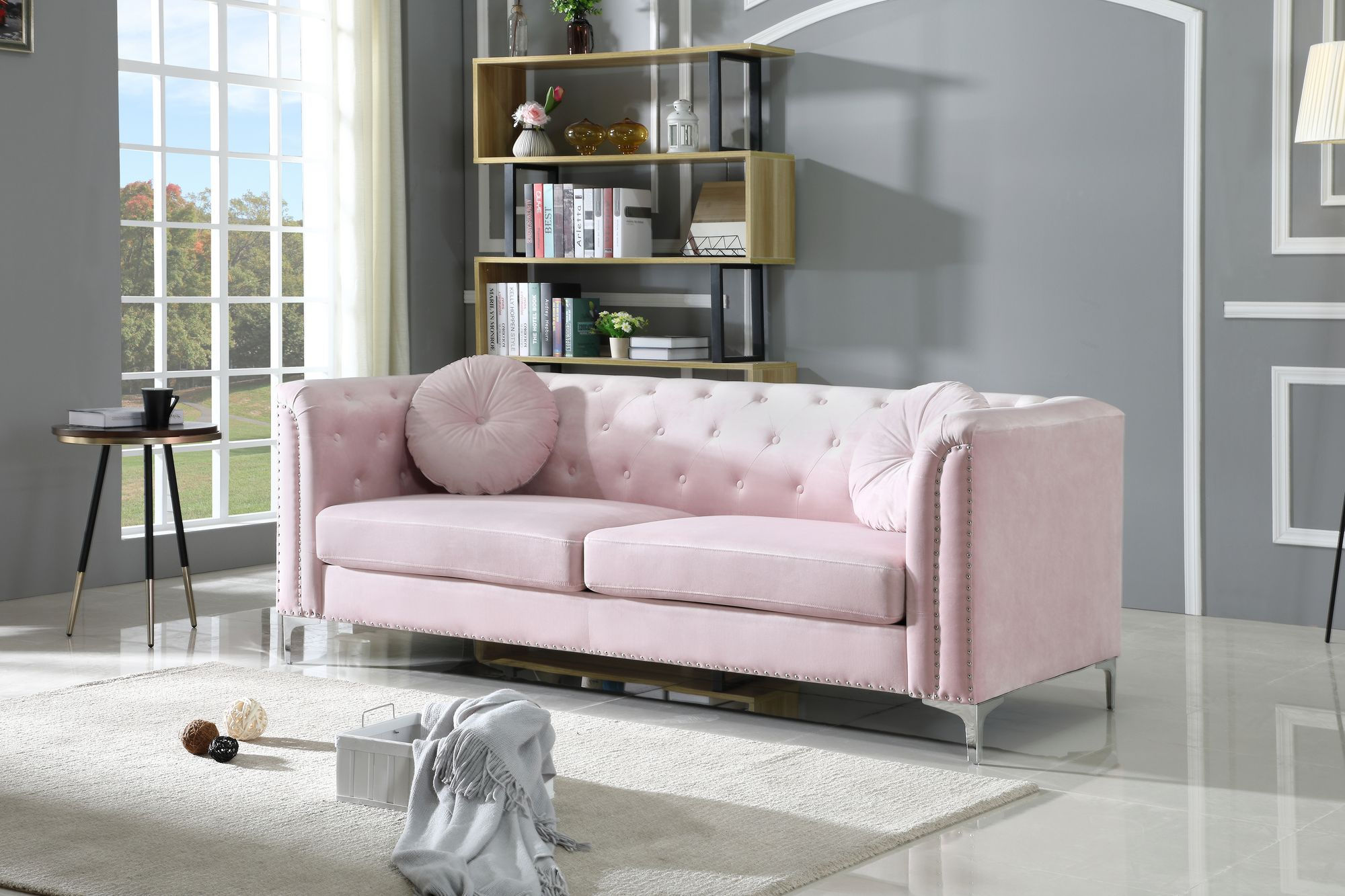 Spring Drop-Glory Furniture Pompano sofa PINK