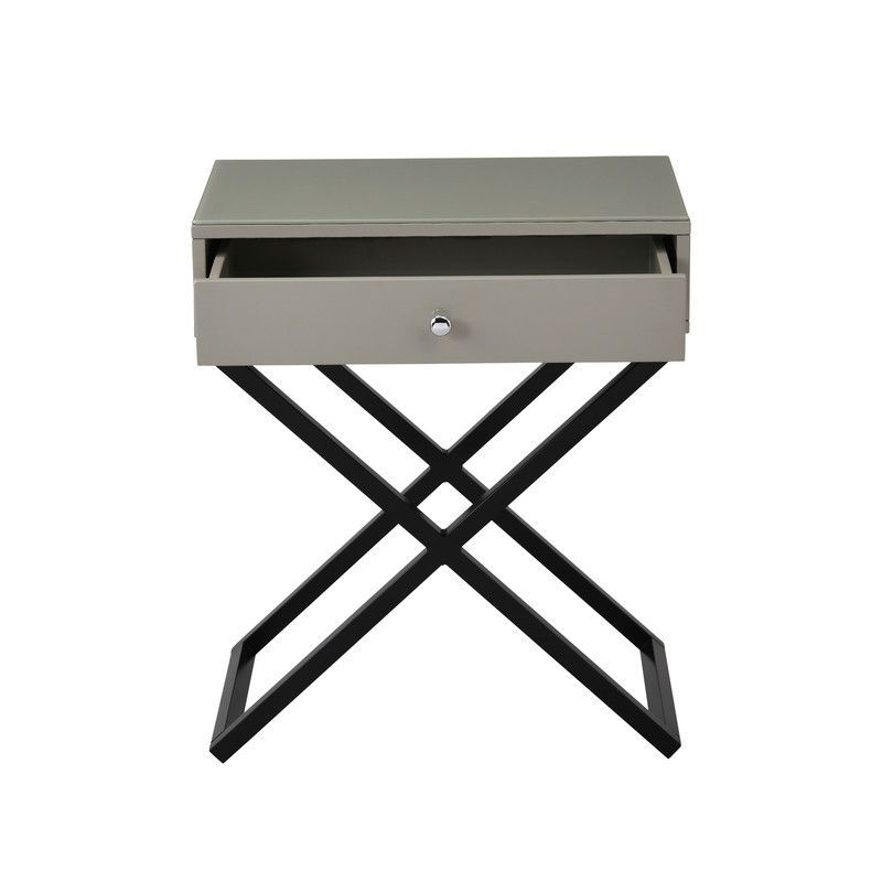 Thumbnail: Spring Drop-23" Taupe Wooden End Side Table Nightstand