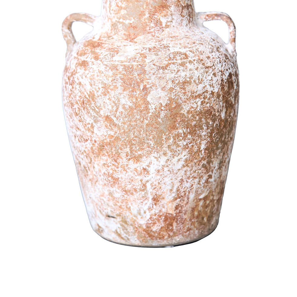 Thumbnail: Artisan Ceramic Aged Terracotta Vase - Country Charm for Your Home