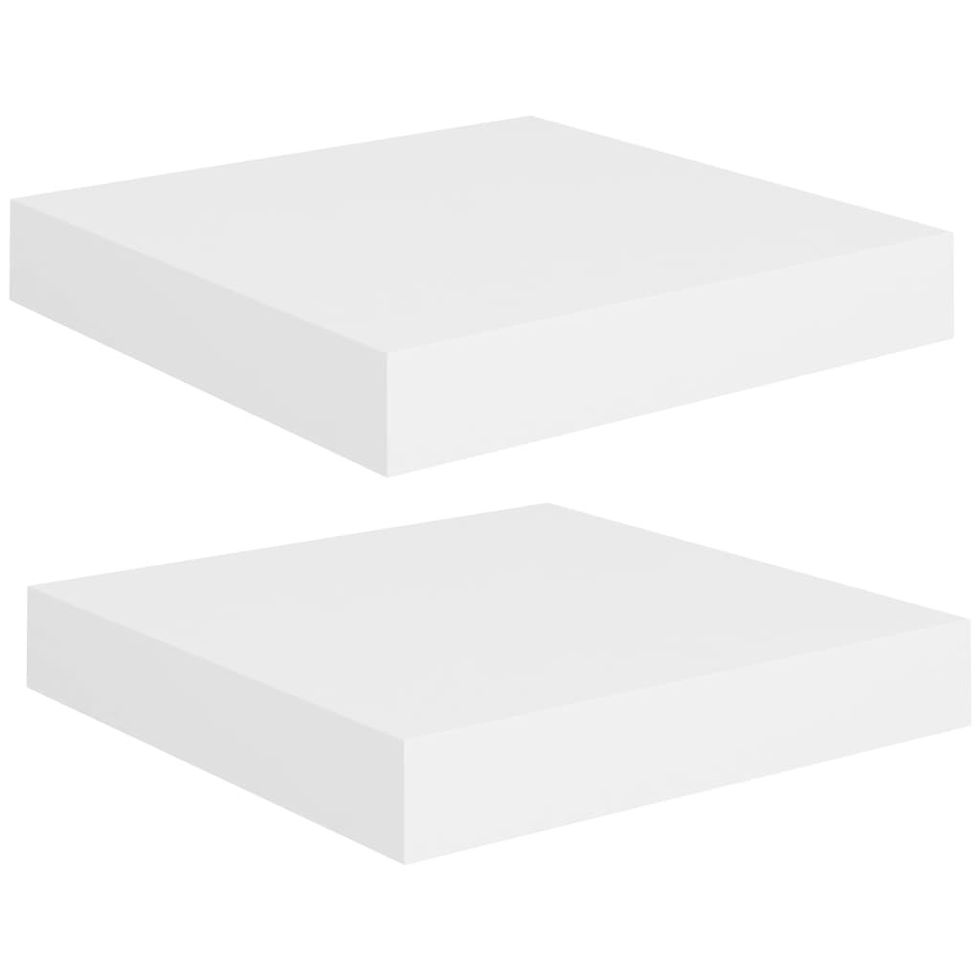 Thumbnail: Floating Wall Shelves 2 pcs White