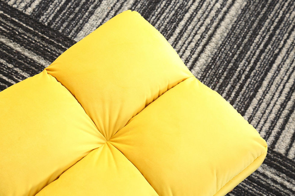 Thumbnail: Spring Drop1- Click Clack Accent Chair with Ottoman Yellow