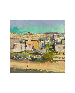 Up Moraga, 8x8in, oil on canvasboard