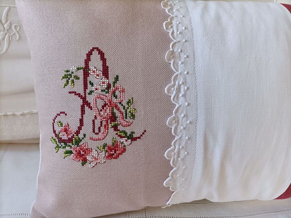 Miniature : Coussin Chic et Champêtre