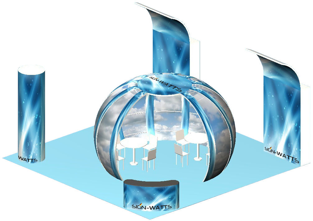 Advertising Design with Heavy duty profile