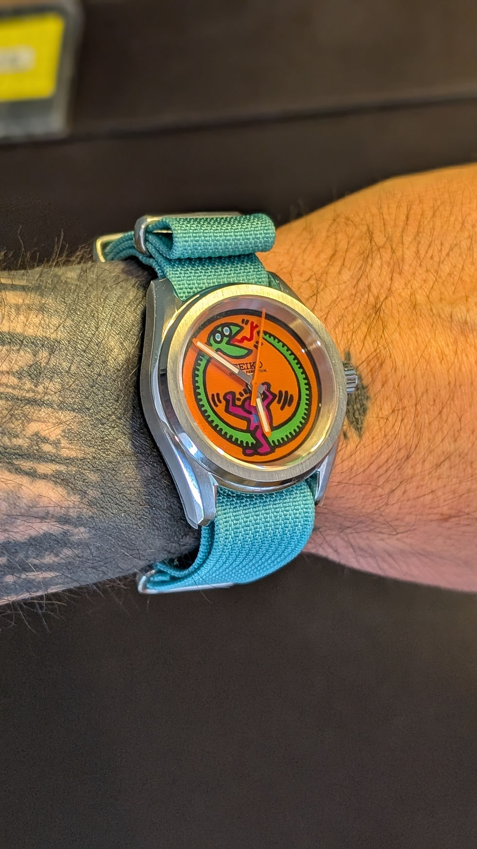 Miniature : SEIKO MOD KEITH HARING INSPIRATION SUMMER - 39MM