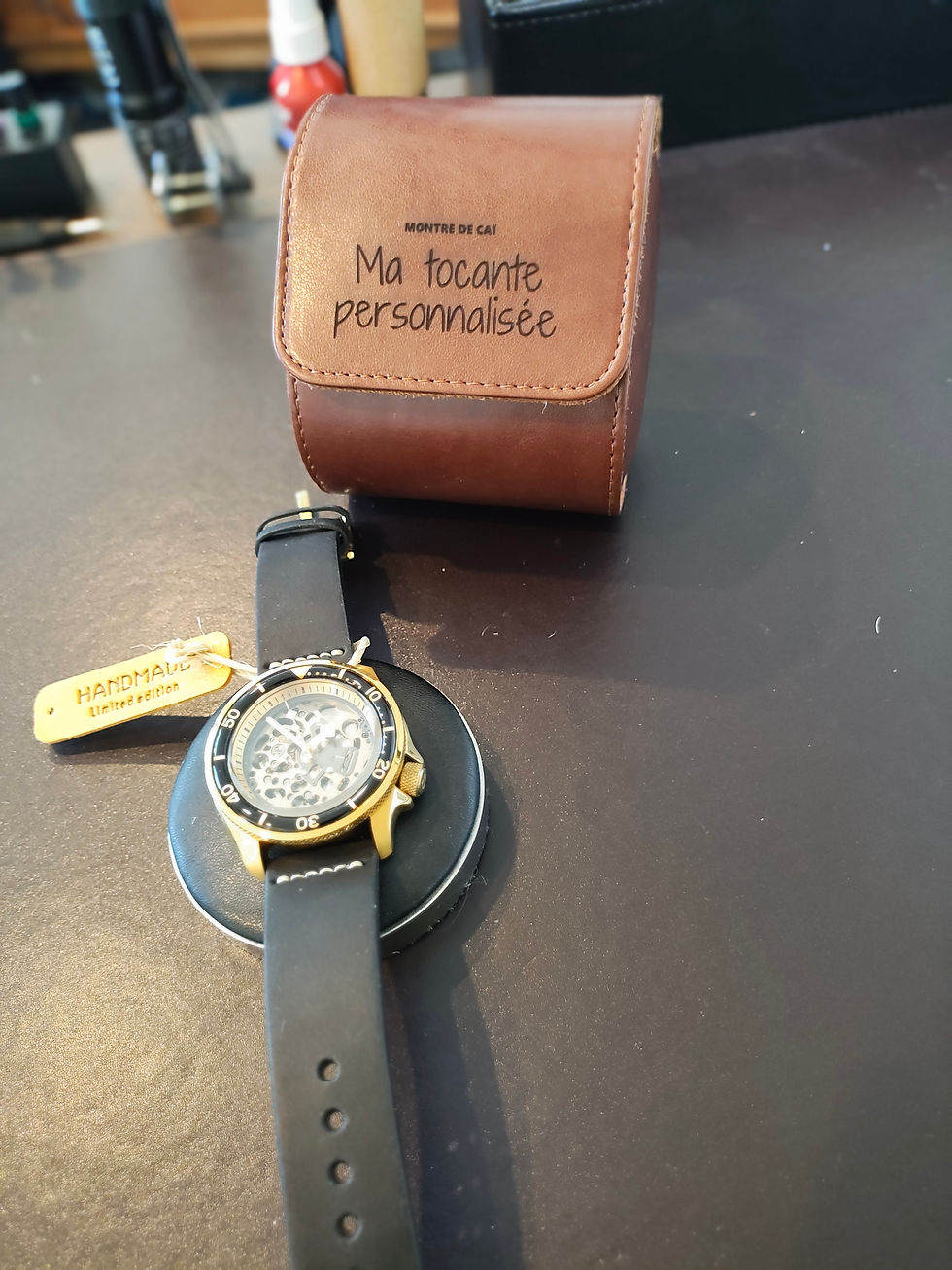 Miniature : SEIKO MOD SKX GOLD 40MM - SQUELETTE