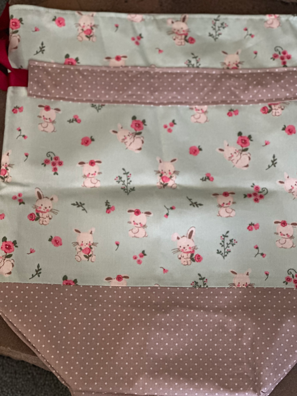 Thumbnail: Cute Bunny Drawstring Bag