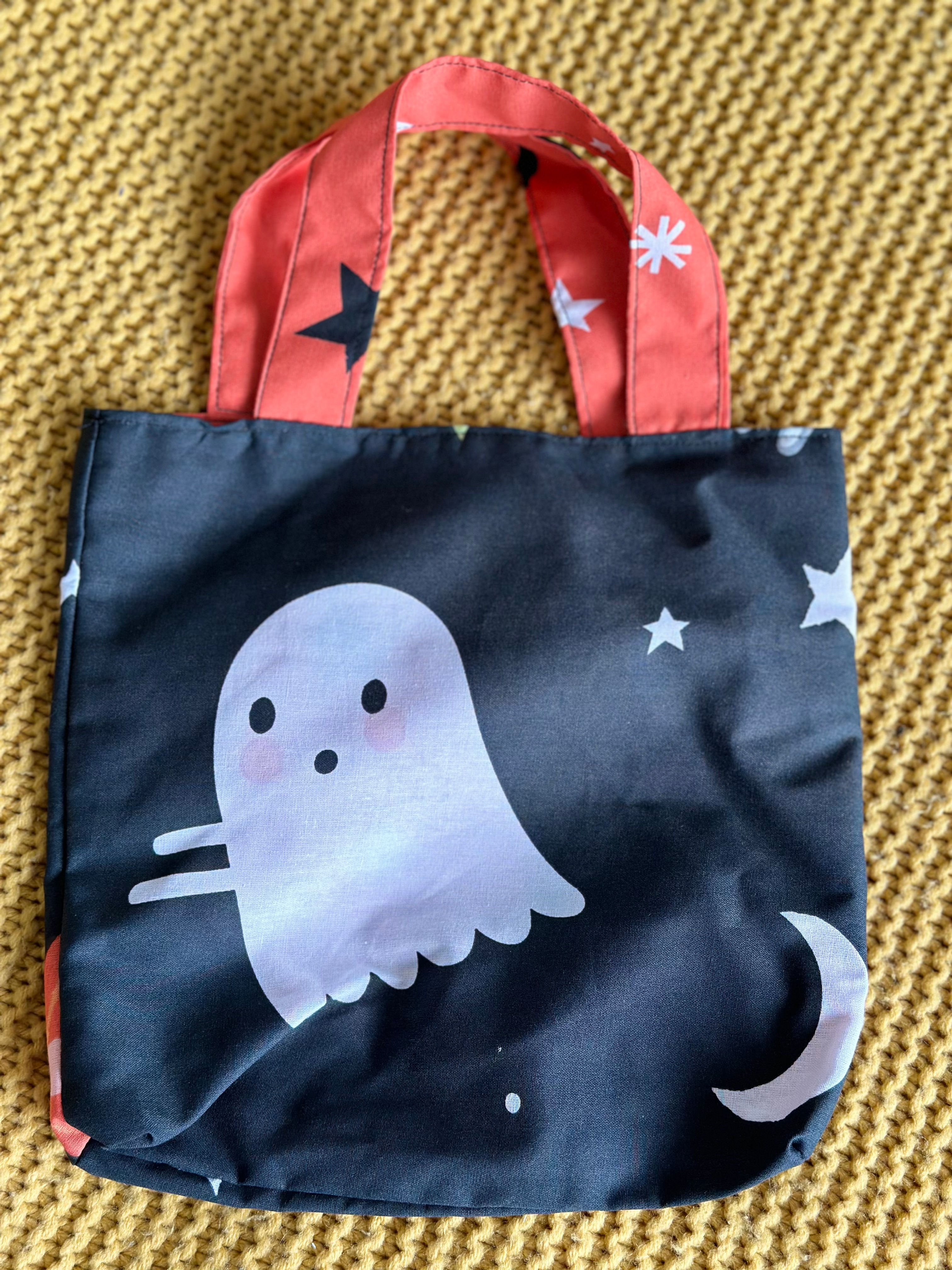 Ghost and Skeleton Cat Treat Bag