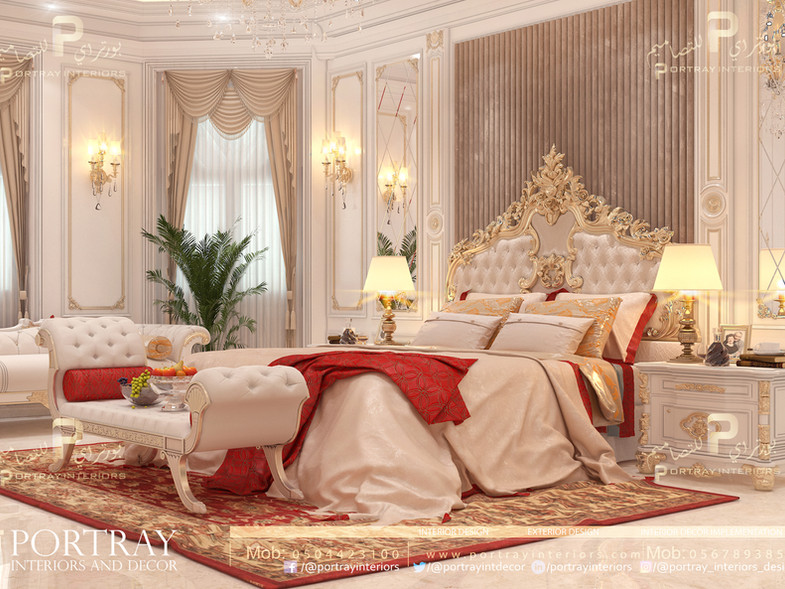 bed room - interior design - residential design - portray interiors design - decor - تصميم داخلي - ديكور