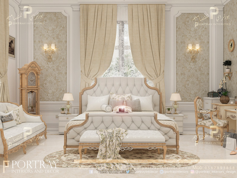 bed room - interior design - residential design - portray interiors design - decor - تصميم داخلي - ديكور