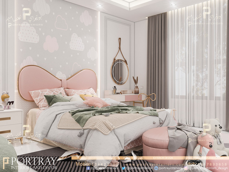 bed room - interior design - residential design - portray interiors design - decor - تصميم داخلي - ديكور