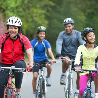 family biking trip