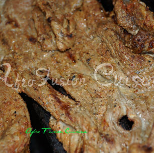 African Beef Satay with AFC Coconut curry Sauce