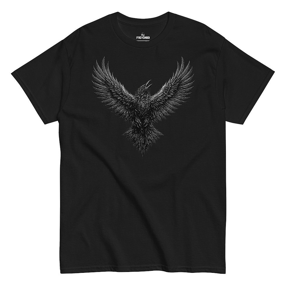 Dark Raven Flying Tshirt