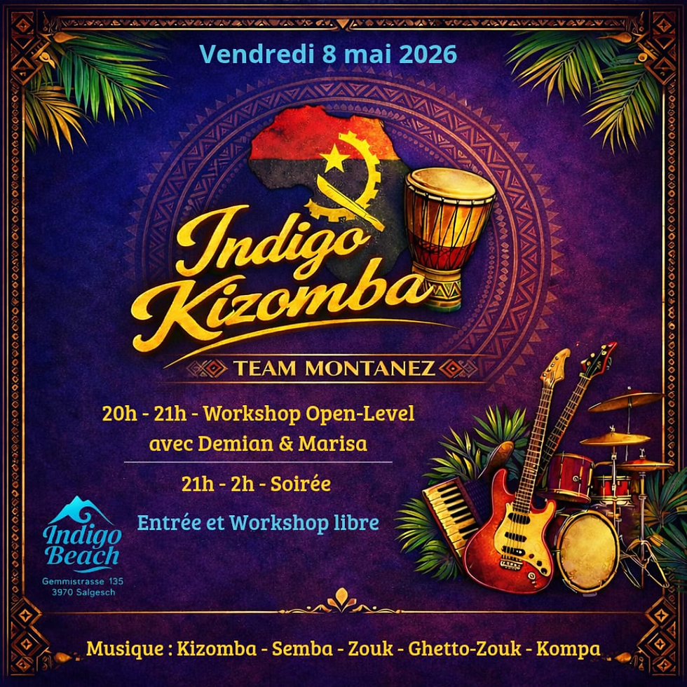 Workshop Kizomba suivi d'une soirée Bailando à l'Indigo Beach