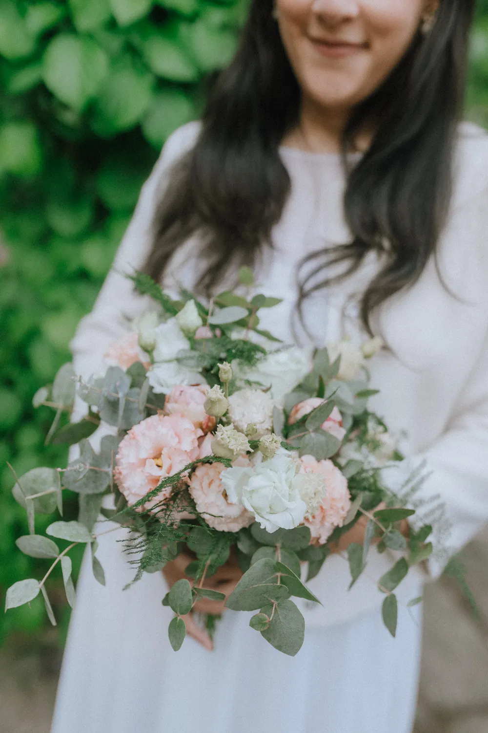Close-up of flowers and marriage papers at an Odense elopement