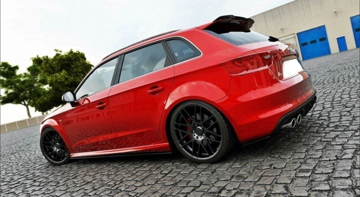 Audi A3 (8V) 2014-2020 Gloss Black Hatch Rear Spoiler Cap