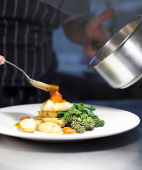 Chef Preparing Meal