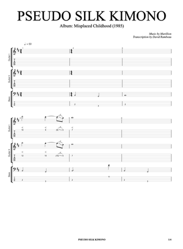 Marillion - The Fish Years: Spartiti Chitarra E Bass Con Tablature - Music Sheet - Foto 9