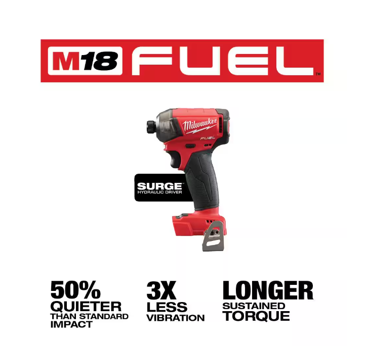 Thumbnail: M18 FUEL SURGE 18V Li-Ion Brushless Cordless 1/4 in Hex Impact Driver Tool Only
