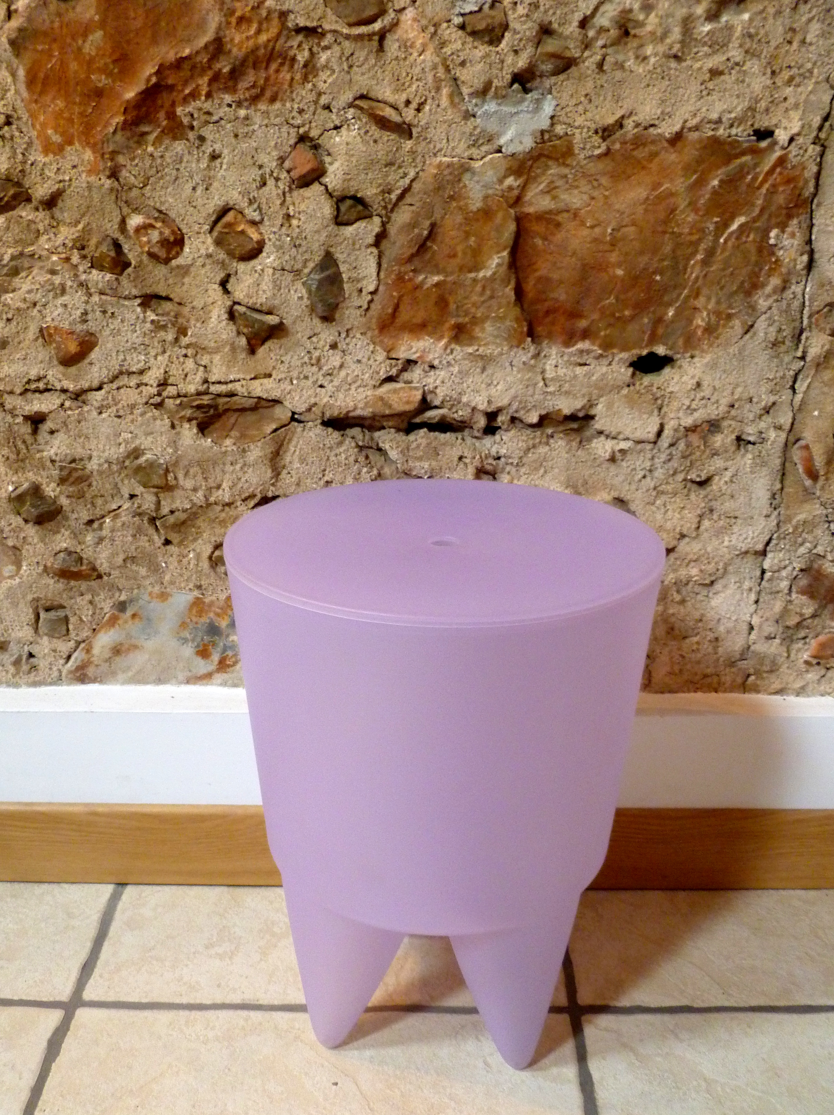 Tabouret BUBU violet décoration 66