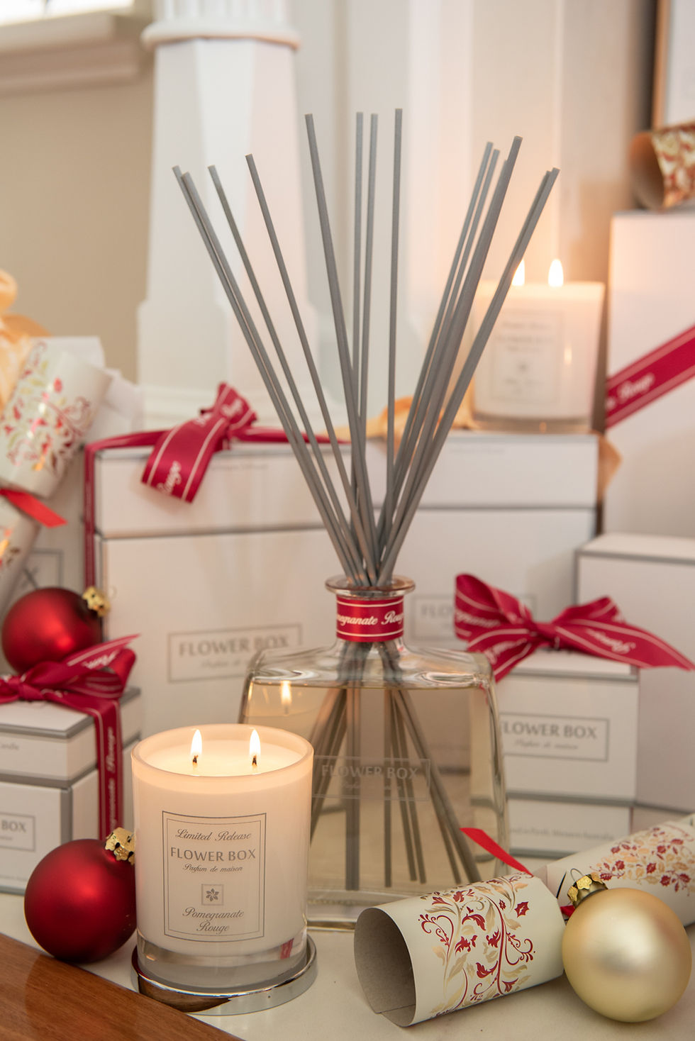 Flower Box Home Fragrance luxurious Candle and Diffuser
