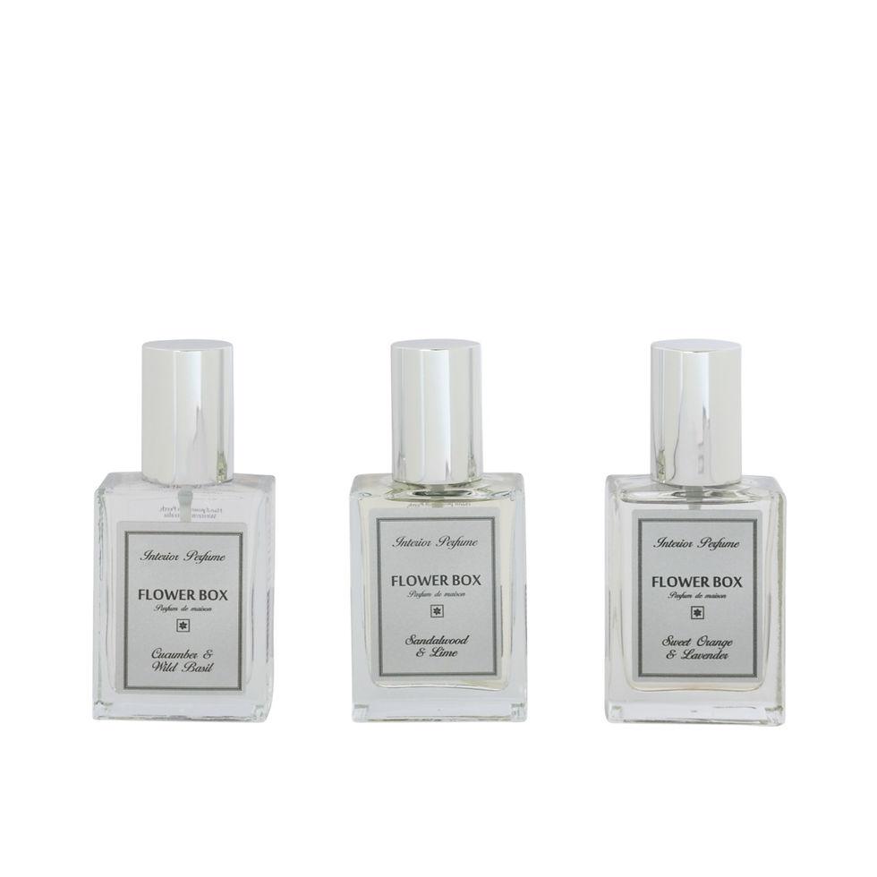Interior Perfume Trio Package (3 x 100ml) Flower Box Fragrance