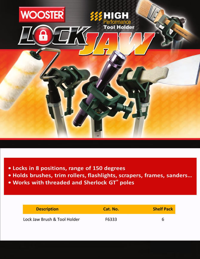 Lock Jaw Brush & Tool Holder