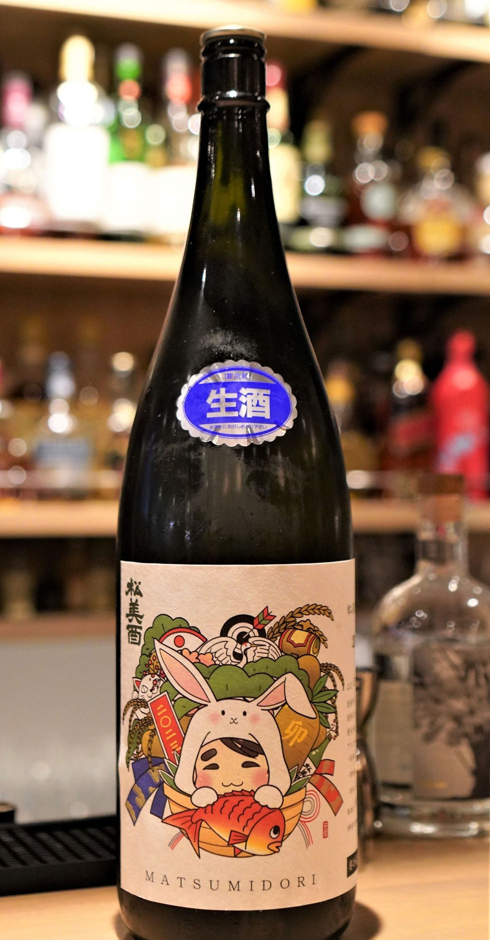 Thumbnail: 松美酉　純米吟醸　生酒　2023年　卯年（干支ラベル）