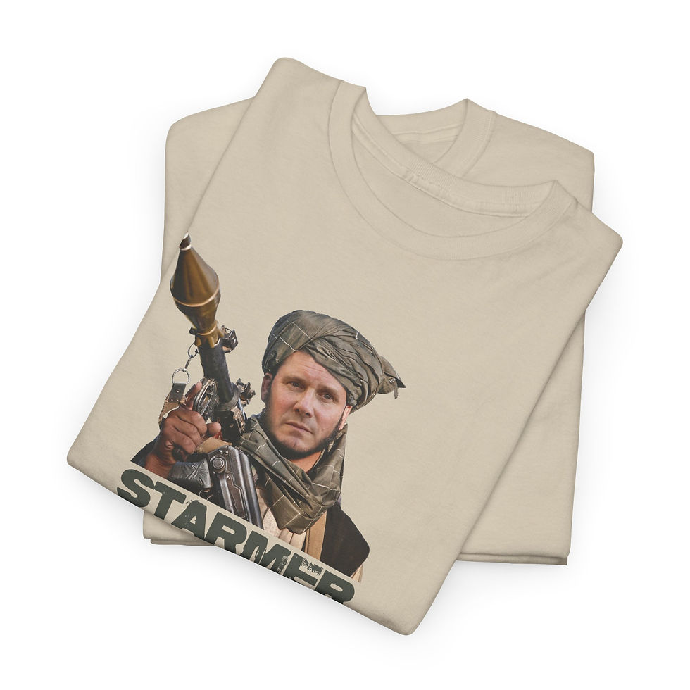 Thumbnail: Conspiracy Gift Tee - Starmer Bin Laden | UK Patriots Collection