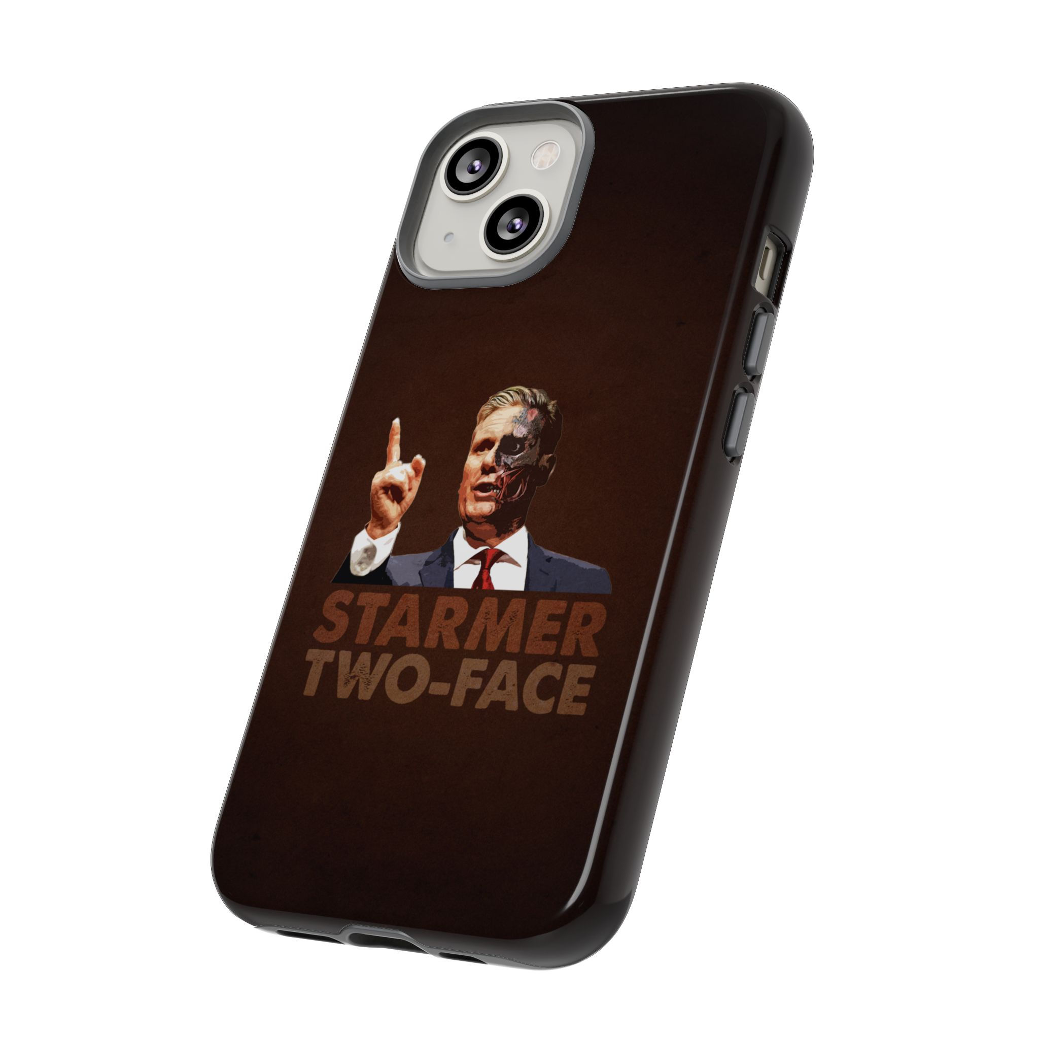 Tough iPhone case Gift | “Two-Face Starmer” – Political Parody and satire