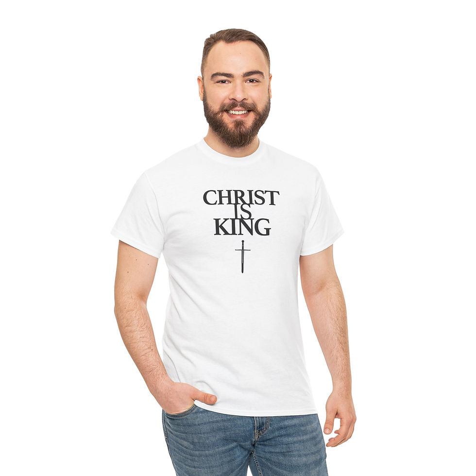 Thumbnail: Gift T-shirt for Christians | Christ is King 